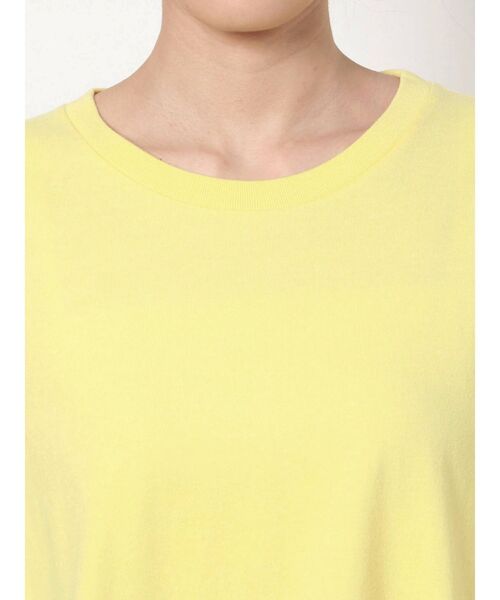 EMODA（エモダ）の「バックアートバルキートップ（Tシャツ/カットソー・レディース・ホワイト/ブラック/イエロー/ブルー・FREE）」の7枚目の写真