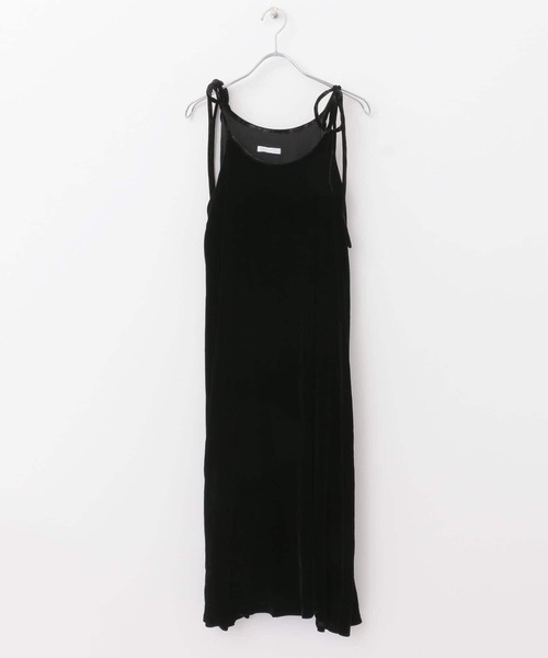URBAN RESEARCH(アーバンリサーチ)の「bolsista CAMISOLE FLARE DRESS(ワンピース・レディース・ブラック/ベージュ・FREE)」の2枚目の写真