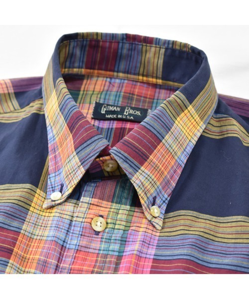 GITMAN BROS.（ギットマンブラザーズ）の「【ヴィンテージ古着】90's Gitman Brothers チェック柄 ボタンダウンシャツ USA製（シャツ/ブラウス・メンズ・その他・LARGE）」の4枚目の写真