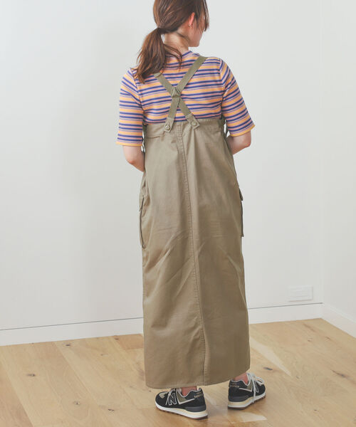 BEAMS HEART(ビームスハート)の「BEAMS HEART / カーゴ サス付 ワンピース(ワンピース・レディース・ネイビー/オリーブ/ベージュ・FREE)」の14枚目の写真