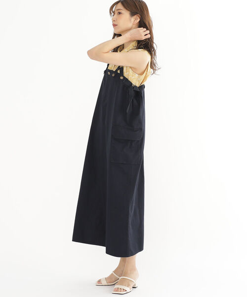 BEAMS HEART(ビームスハート)の「BEAMS HEART / カーゴ サス付 ワンピース(ワンピース・レディース・ネイビー/オリーブ/ベージュ・FREE)」の6枚目の写真