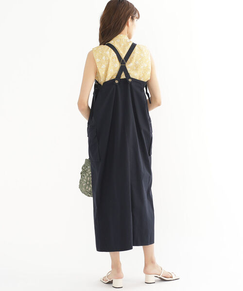 BEAMS HEART(ビームスハート)の「BEAMS HEART / カーゴ サス付 ワンピース(ワンピース・レディース・ネイビー/オリーブ/ベージュ・FREE)」の7枚目の写真