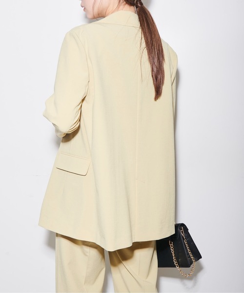 FREE'S MART（フリーズマート）の「◆麻調合繊ダブルブレストジャケット（テーラードジャケット・レディース・ホワイト/ベージュ/ブラウン/グリーン・SMALL/MEDIUM）」の16枚目の写真