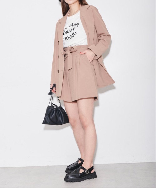 FREE'S MART（フリーズマート）の「◆麻調合繊ダブルブレストジャケット（テーラードジャケット・レディース・ホワイト/ベージュ/ブラウン/グリーン・SMALL/MEDIUM）」の19枚目の写真