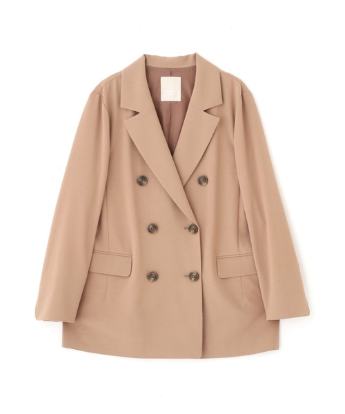 FREE'S MART（フリーズマート）の「◆麻調合繊ダブルブレストジャケット（テーラードジャケット・レディース・ホワイト/ベージュ/ブラウン/グリーン・SMALL/MEDIUM）」の22枚目の写真