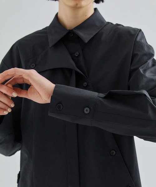 スランティングフロントアシメシャツ（シャツ/ブラウス）｜UNITED