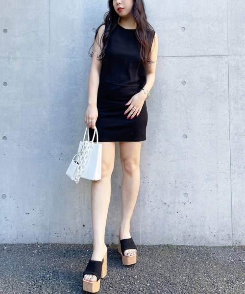 SPIRALGIRL（スパイラルガール）の「コルクウェッジメッシュサンダル（サンダル・レディース・ベージュ/ブラック/ブルー・LARGE/MEDIUM）」の18枚目の写真