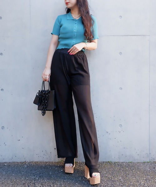 SPIRALGIRL（スパイラルガール）の「コルクウェッジメッシュサンダル（サンダル・レディース・ベージュ/ブラック/ブルー・LARGE/MEDIUM）」の4枚目の写真