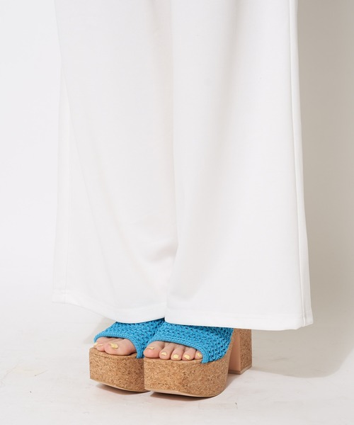 SPIRALGIRL（スパイラルガール）の「コルクウェッジメッシュサンダル（サンダル・レディース・ベージュ/ブラック/ブルー・LARGE/MEDIUM）」の14枚目の写真