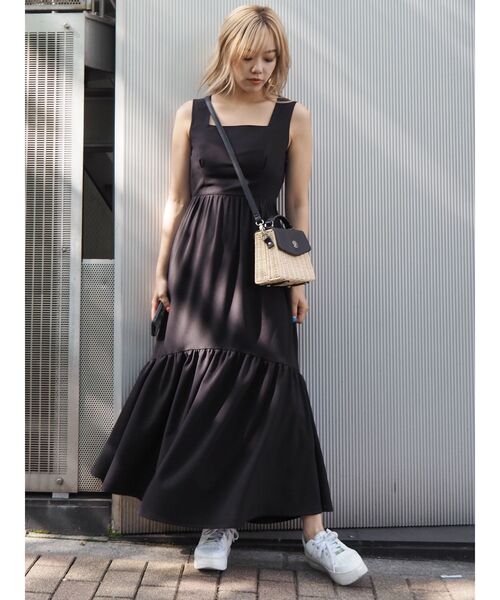 EVRIS（エヴリス）の「ラタンボックスショルダーBAG（ショルダーバッグ・レディース・ホワイト/ブラック/ベージュ・FREE）」の5枚目の写真