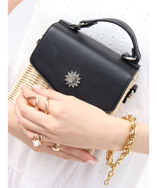 EVRIS（エヴリス）の「ラタンボックスショルダーBAG（ショルダーバッグ・レディース・ホワイト/ブラック/ベージュ・FREE）」の17枚目の写真