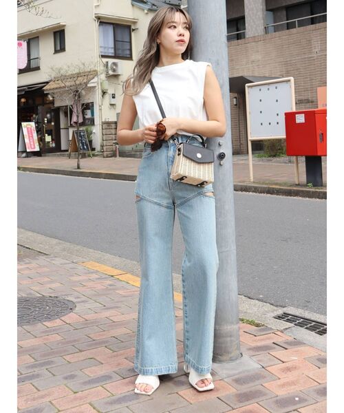 EVRIS（エヴリス）の「ラタンボックスショルダーBAG（ショルダーバッグ・レディース・ホワイト/ブラック/ベージュ・FREE）」の21枚目の写真