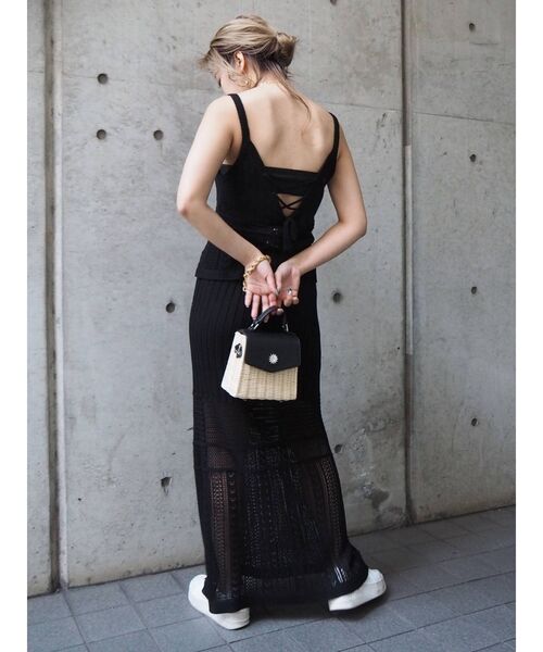 EVRIS（エヴリス）の「ラタンボックスショルダーBAG（ショルダーバッグ・レディース・ホワイト/ブラック/ベージュ・FREE）」の22枚目の写真