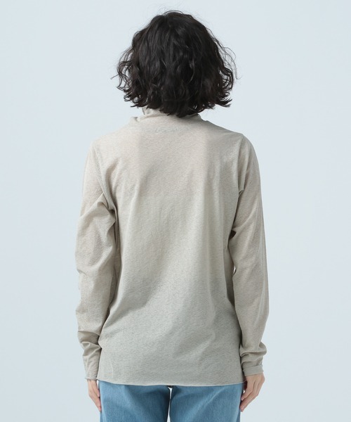 BAYFLOW(ベイフロー)の「シアーハイネックプルオーバー(Tシャツ/カットソー・レディース・ライトグレー/ブラック/ネイビー・FREE)」の9枚目の写真