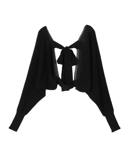 Julia Boutique（ジュリアブティック）の「バックリボンボレロカーディガン/22059（カーディガン/ボレロ・レディース・ブラック/ベージュ/アイボリー・ONE）」の17枚目の写真