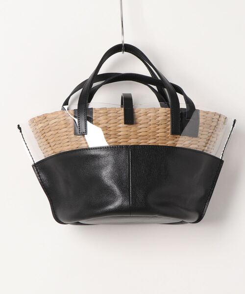 ikot（イコット）の「【ikot】PVCバンカンかごBAG（トートバッグ・レディース・ホワイト/ブラック・FREE）」の19枚目の写真