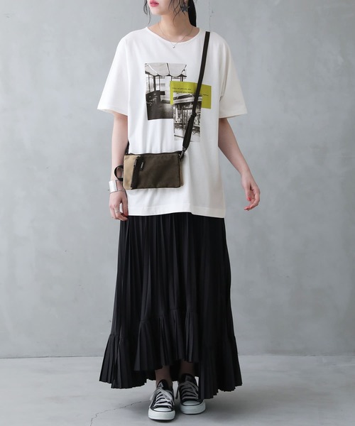 n'OrLABEL(ノアールレーベル)の「『選べるフォトグラフィックTシャツ』(Tシャツ/カットソー・レディース・ブラック/オフホワイト・2/1)」の10枚目の写真