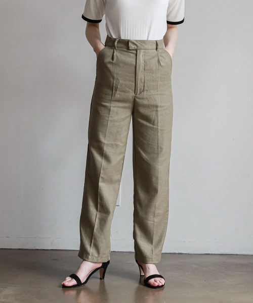 feepur(フェピュール)の「ストレートリネンパンツ(その他パンツ・レディース・ブラック/グレー/オリーブ/アイボリー・SMALL/MEDIUM)」の22枚目の写真