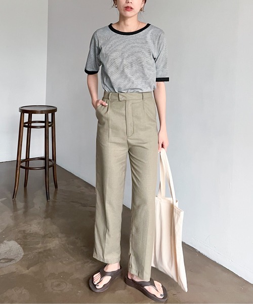 feepur(フェピュール)の「ストレートリネンパンツ(その他パンツ・レディース・ブラック/グレー/オリーブ/アイボリー・SMALL/MEDIUM)」の19枚目の写真