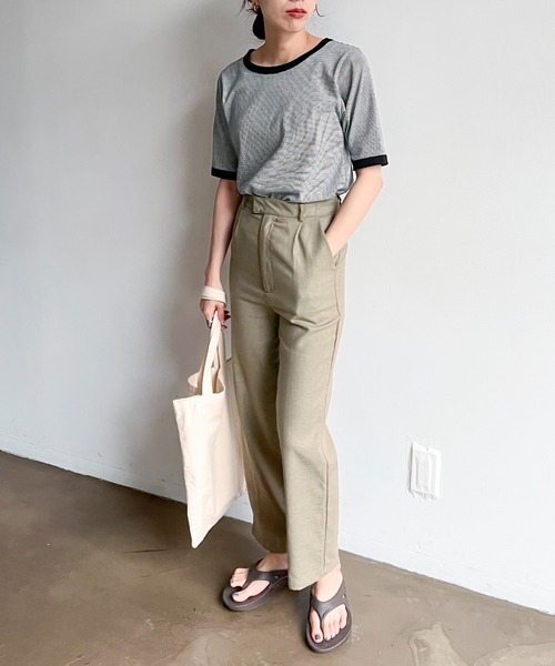 feepur(フェピュール)の「ストレートリネンパンツ(その他パンツ・レディース・ブラック/グレー/オリーブ/アイボリー・SMALL/MEDIUM)」の20枚目の写真