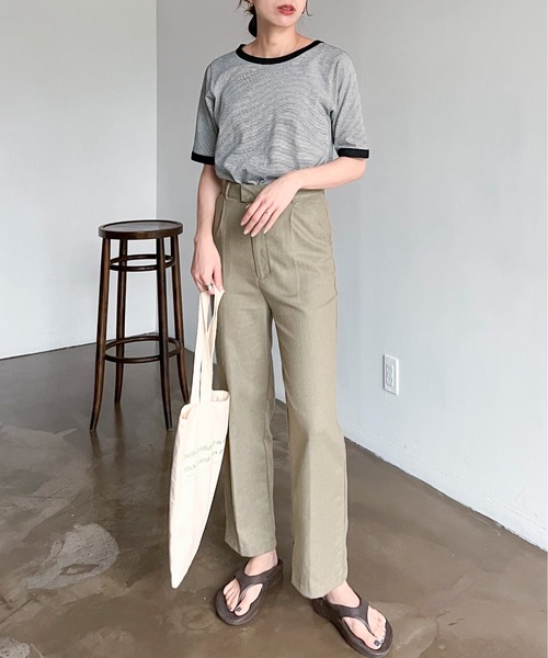 feepur(フェピュール)の「ストレートリネンパンツ(その他パンツ・レディース・ブラック/グレー/オリーブ/アイボリー・SMALL/MEDIUM)」の21枚目の写真