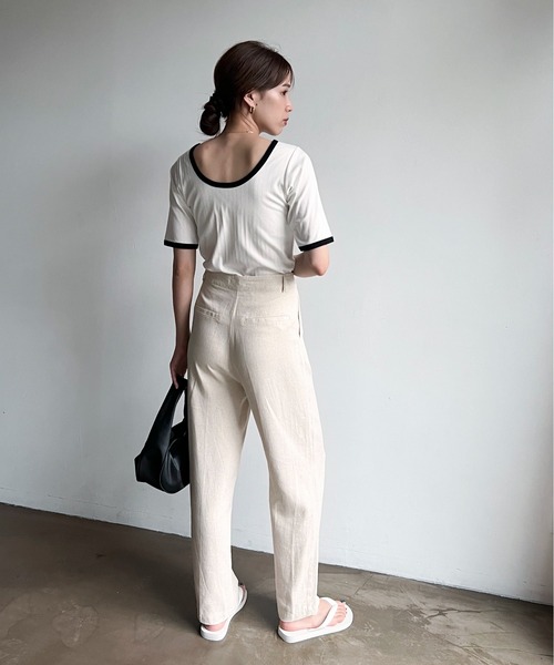 feepur(フェピュール)の「ストレートリネンパンツ(その他パンツ・レディース・ブラック/グレー/オリーブ/アイボリー・SMALL/MEDIUM)」の17枚目の写真