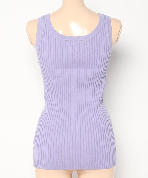 coca（coca）（コカ）の「前後２WAYニットタンクトップ（タンクトップ・レディース・ブラック/ブラウン/ラベンダー・ONE SIZE）」の5枚目の写真