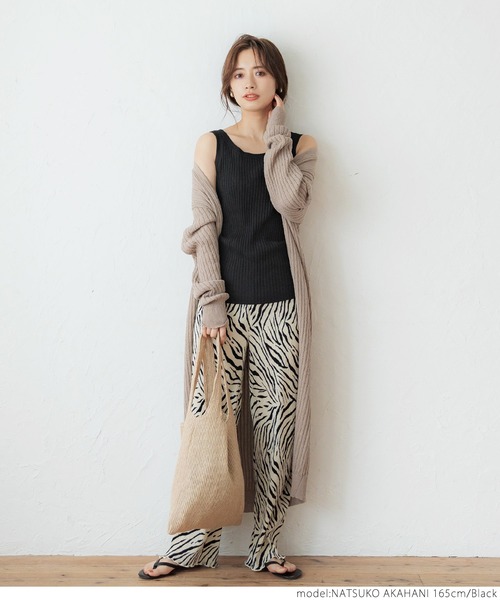 coca（coca）（コカ）の「前後２WAYニットタンクトップ（タンクトップ・レディース・ブラック/ブラウン/ラベンダー・ONE SIZE）」の16枚目の写真