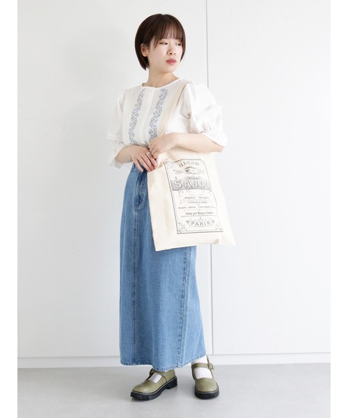 ehka sopo(エヘカソポ)の「【Maison SAJOU】トートバッグ(トートバッグ・レディース・レッド/チャコール・フリ-)」の7枚目の写真