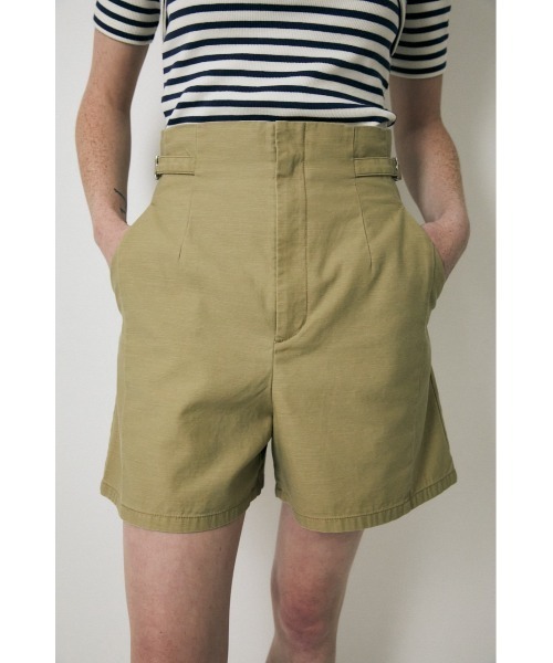 MOUSSY（マウジー）の「SIDE BELT ショートパンツ（その他パンツ・レディース・ベージュ/アイボリー/ブラック・1/0/2）」の14枚目の写真