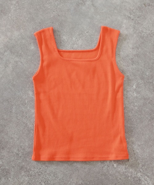 archives（アルシーヴ）の「スクエアタンクトップ（タンクトップ・レディース・ブラック/オフホワイト/オレンジ/グリーン/テラコッタ・MEDIUM）」の11枚目の写真