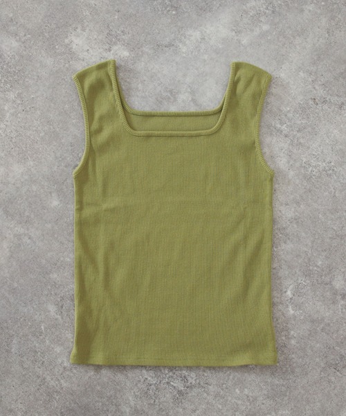 archives（アルシーヴ）の「スクエアタンクトップ（タンクトップ・レディース・ブラック/オフホワイト/オレンジ/グリーン/テラコッタ・MEDIUM）」の10枚目の写真