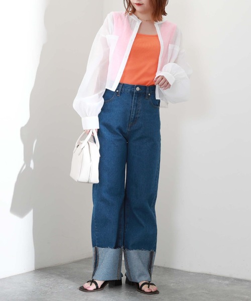 archives（アルシーヴ）の「スクエアタンクトップ（タンクトップ・レディース・ブラック/オフホワイト/オレンジ/グリーン/テラコッタ・MEDIUM）」の21枚目の写真