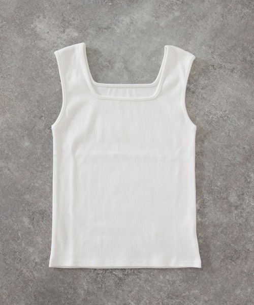 archives（アルシーヴ）の「スクエアタンクトップ（タンクトップ・レディース・ブラック/オフホワイト/オレンジ/グリーン/テラコッタ・MEDIUM）」の16枚目の写真