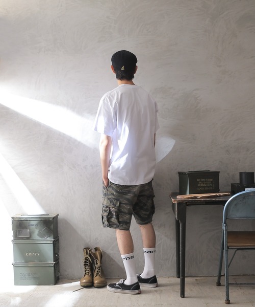 WAIPER.inc（ワイパーインク）の「PRO CLUB SUPER HEAVY T-SHIRT　PRO5-1（Tシャツ/カットソー・メンズ・ブラック/グレー/ホワイト/カーキ/パープル/レッド・XL/M/L/XXL）」の10枚目の写真