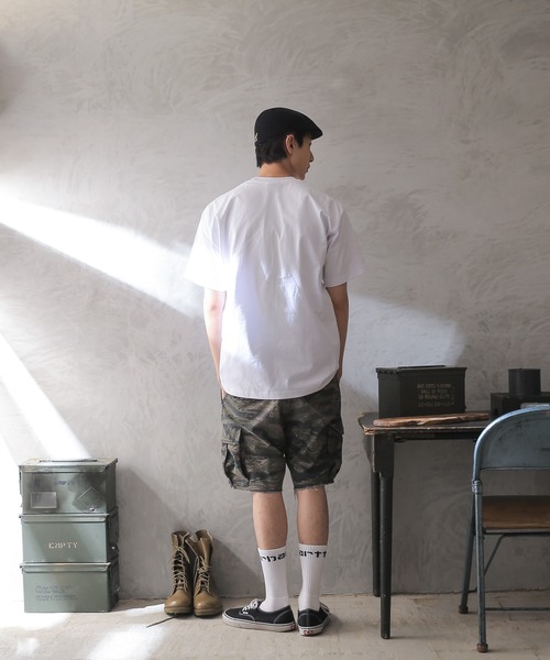 WAIPER.inc（ワイパーインク）の「PRO CLUB SUPER HEAVY T-SHIRT　PRO5-1（Tシャツ/カットソー・メンズ・ブラック/グレー/ホワイト/カーキ/パープル/レッド・XL/M/L/XXL）」の11枚目の写真