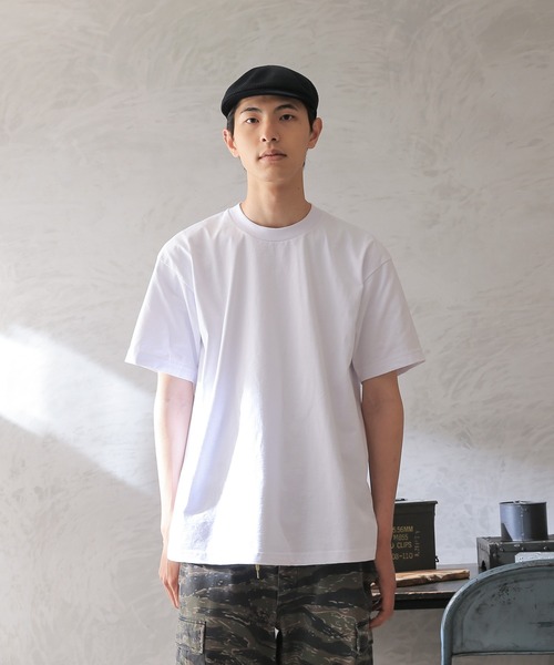 WAIPER.inc（ワイパーインク）の「PRO CLUB SUPER HEAVY T-SHIRT　PRO5-1（Tシャツ/カットソー・メンズ・ブラック/グレー/ホワイト/カーキ/パープル/レッド・XL/M/L/XXL）」の8枚目の写真