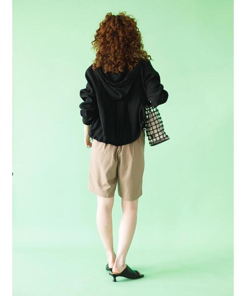 koe(コエ)の「綿麻ピンタックバミューダパンツ*(その他パンツ・レディース・モカ/オフホワイト/ブラック・M)」の10枚目の写真