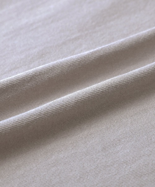 reca（レカ）の「ヘビー天竺ビックシルエットフレンチスリーブトップス（Tシャツ/カットソー・レディース・ブラック/オフホワイト/グレイッシュベージュ/チャコールグレー/イエロー/レッド系/ダークグリーン/ブルーグレー・FREE）」の15枚目の写真