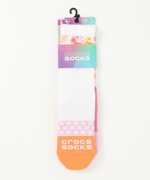 crocs（クロックス）の「クロックス ソックス アダルト シーズナル  スリー オブ ア カインド 3 パック /Crocs Socks Adult Seasonal Three of A Kind Pack（ソックス/靴下・レディース・ホワイト/ブラック/マルチ・L/S/M）」の3枚目の写真