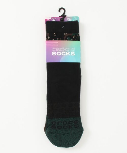 crocs（クロックス）の「クロックス ソックス アダルト シーズナル  スリー オブ ア カインド 3 パック /Crocs Socks Adult Seasonal Three of A Kind Pack（ソックス/靴下・レディース・ホワイト/ブラック/マルチ・L/S/M）」の2枚目の写真