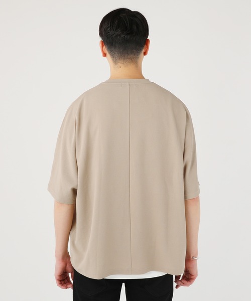 LIL VENDARS(リルヴェンダース)の「抗菌&接触冷感ふくれカット地ドルマン半袖カットソー(Tシャツ/カットソー・メンズ・ブラック/ブルーグレー/ネイビー/ベージュ・M/L/XL)」の8枚目の写真
