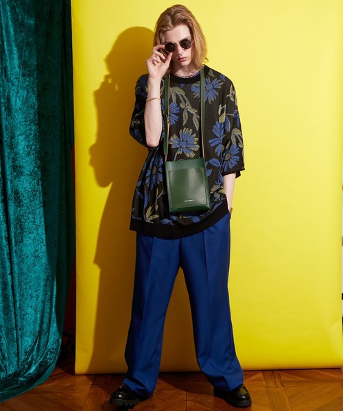 ENDER PRODUCTS（エンダープロダクツ）の「シンセティックレザー コンビネーションポケット ロゴ刻印 ミニショルダーバッグ【ENDER PRODUCTS/エンダープロダクツ】（ショルダーバッグ・メンズ・ブラック/グリーン/ダークブラウン/グレイッシュベージュ/チャコール・FREE）」の11枚目の写真