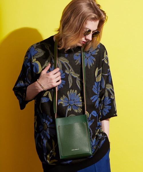 ENDER PRODUCTS（エンダープロダクツ）の「シンセティックレザー コンビネーションポケット ロゴ刻印 ミニショルダーバッグ【ENDER PRODUCTS/エンダープロダクツ】（ショルダーバッグ・メンズ・ブラック/グリーン/ダークブラウン/グレイッシュベージュ/チャコール・FREE）」の12枚目の写真