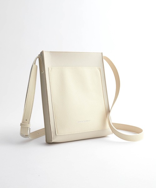 ENDER PRODUCTS（エンダープロダクツ）の「シンセティックレザー コンビネーションポケット ロゴ刻印 ミニショルダーバッグ【ENDER PRODUCTS/エンダープロダクツ】（ショルダーバッグ・メンズ・ブラック/グリーン/ダークブラウン/グレイッシュベージュ/チャコール・FREE）」の14枚目の写真