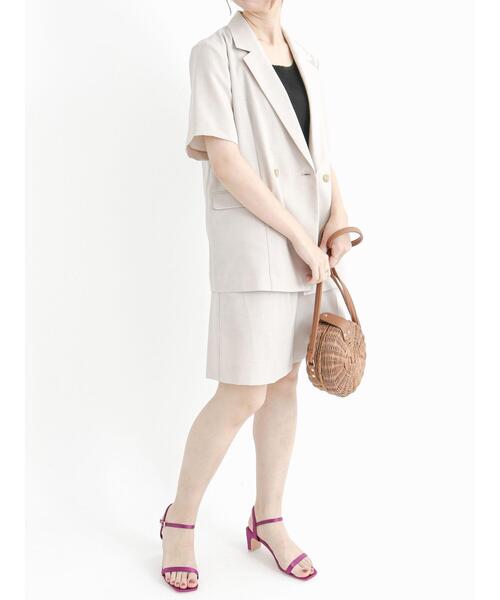 Te chichi（テチチ）の「リネンライクショートパンツ（その他パンツ・レディース・モカ/ネイビー/ベージュ・MEDIUM/SMALL）」の13枚目の写真