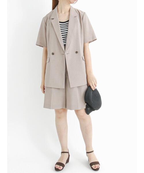 Te chichi（テチチ）の「リネンライクショートパンツ（その他パンツ・レディース・モカ/ネイビー/ベージュ・MEDIUM/SMALL）」の14枚目の写真