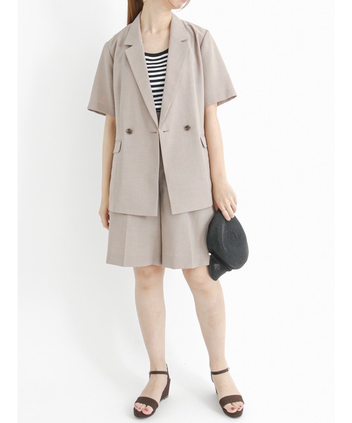 Te chichi（テチチ）の「リネンライクショートパンツ（その他パンツ・レディース・モカ/ネイビー/ベージュ・MEDIUM/SMALL）」の8枚目の写真