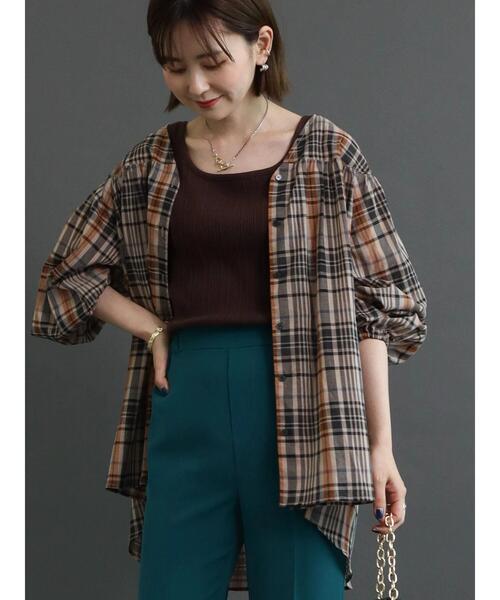 AMERICAN HOLIC（アメリカンホリック）の「袖ボリュームギャザーブラウス（シャツ/ブラウス・レディース・ブラック/ベージュ系その他/ボルドー/グレイッシュベージュ/ブラック系その他・L/M）」の10枚目の写真