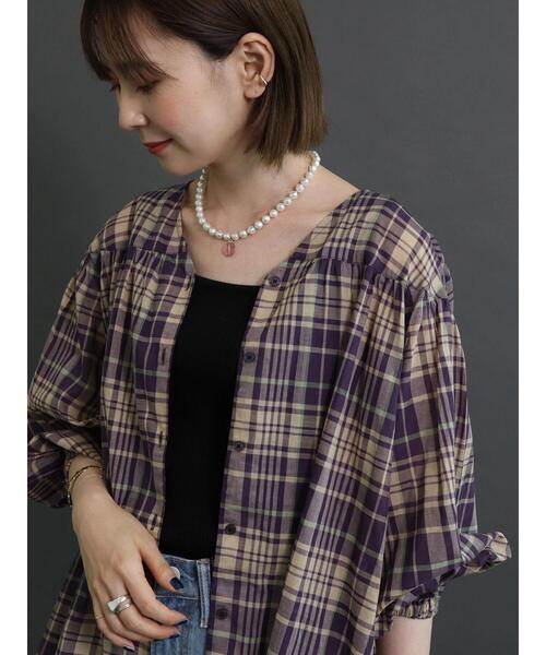 AMERICAN HOLIC（アメリカンホリック）の「袖ボリュームギャザーブラウス（シャツ/ブラウス・レディース・ブラック/ベージュ系その他/ボルドー/グレイッシュベージュ/ブラック系その他・L/M）」の11枚目の写真